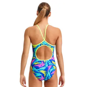 1-piece swimsuit for girls Funkita Diamond Back image-1