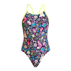 1-piece swimsuit for girls Funkita Diamond Back image-0