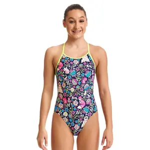 1-piece swimsuit for girls Funkita Diamond Back image-1