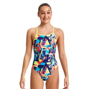 1-piece swimsuit for girls Funkita Diamond Back image-1