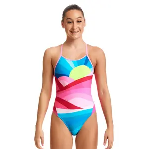 1-piece swimsuit for girls Funkita Diamond Back image-1