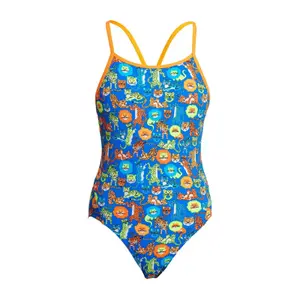 1-piece swimsuit for girls Funkita Diamond Back image-1