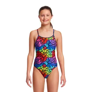 1-piece swimsuit for girls Funkita Diamond back image-1