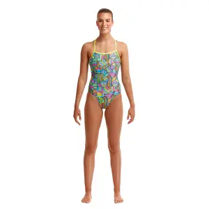 Fato de banho feminino de 1 peça Funkita Strap image-0