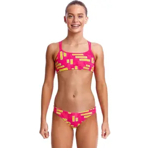 2-piece swimsuit for girls Funkita Criss Cross image-1