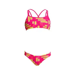 2-piece swimsuit for girls Funkita Criss Cross image-0