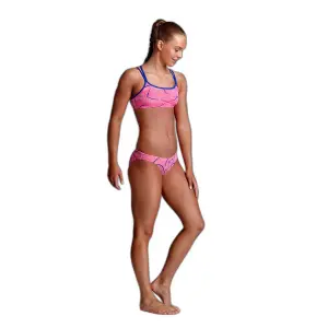 2-piece swimsuit for girls Funkita Criss Cross image-2