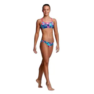 2-piece swimsuit for girls Funkita Criss Cross image-2