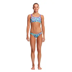 2-piece swimsuit for girls Funkita Criss Cross image-0