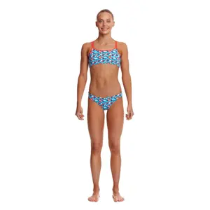 2-piece swimsuit for girls Funkita Criss Cross image-0