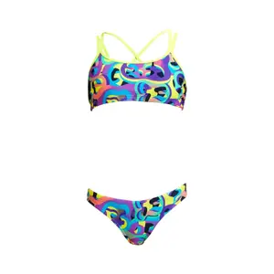 2-piece swimsuit for girls Funkita Criss Cross image-3