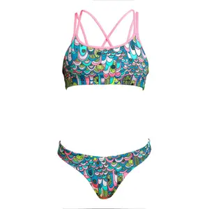 2-piece swimsuit for girls Funkita Criss Cross image-2