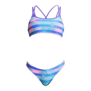 2-piece swimsuit for girls Funkita Criss Cross image-0