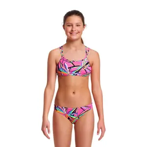 2-piece swimsuit for girls Funkita Criss cross image-1
