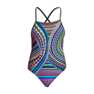 1-piece swimsuit for girls Funkita Tribal Revival image-0