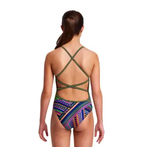 1-piece swimsuit for girls Funkita Tribal Revival image-2