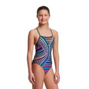 1-piece swimsuit for girls Funkita Tribal Revival image-3