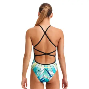 1-piece swimsuit for girls Funkita Strapped In image-1