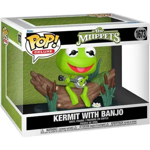 Beeldje Funko Deluxe The Muppets Kermit With Banjo image-1