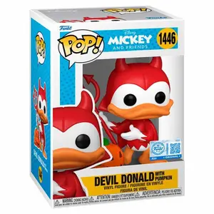 Figurine Funko Disney Mickey And Friends Devil Donald With Pumpkin image-1