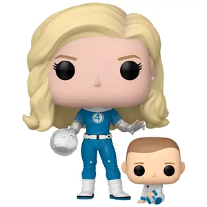 Figurita Funko Marvel The Fantastic 4 Invisible Woman & Franklin image-0