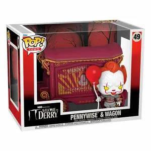 Figurine Funko Town IT Welcome To Derry Pennywise & Wagon image-1