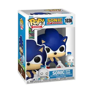 Figurine Funko Sonic The Hedgehog POP & Buddy! Sonic W/ Chao image-1