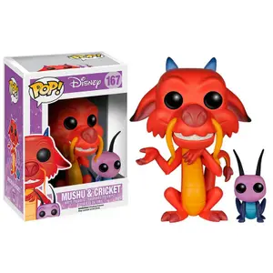 Figurine Funko Disney Mulan Mushu & Cricket image-1