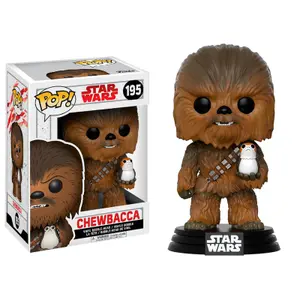 Figurine Funko Pop Star Wars Chewbacca with Porg image-0