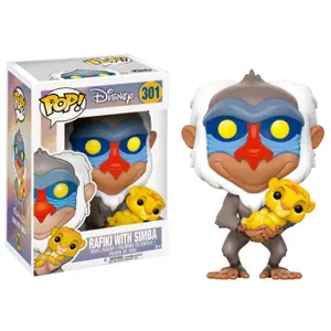 Beeldje Funko Pop Disney The Lion King Rafiki with Simba image-0