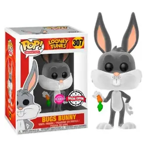 Figurine Funko POP Looney Tunes Bugs Bunny Flocked Exclusive image-1