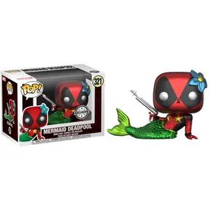 Φιγούρα Funko POP & T-shirt Marvel Deadpool Mermaid Exclusive image-1