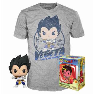 889698430661-t-shirt-and-figurine-set-funko-dragon-ball-z-vegeta-multicolour