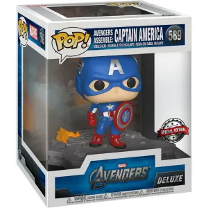 Figurine Funko POP Marvel Avengers Captain America Assemble Exclusive image-1