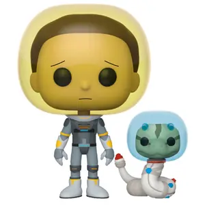 Figurine Funko POP Rick & Morty Space Suit Morty with Snake image-0