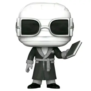 Figurine Funko Pop Universal Monsters Invisible Man Black and White Exclusive image-0