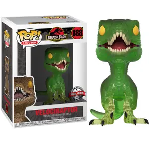 Figurine Funko POP & T-shirt Jurassic Park Velociraptor Exclusive image-2