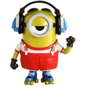 Figurita Funko POP & T-shirt Minions Roller Skating Stuart Metallic Exclusive image-0