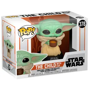 Figurine Funko Pop Star Wars Mandalorian The Child with Cup image-2