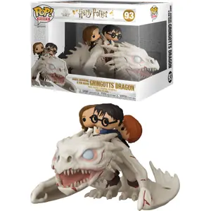 Figurine Funko POP Harry Potter Gringotts Dragon with Harry, Ron and Hermione image-1