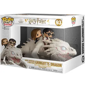 Figurine Funko POP Harry Potter Gringotts Dragon with Harry, Ron and Hermione image-2