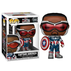 Figurine Funko POP Marvel The Falcon & Winter Soldier Captain America image-1