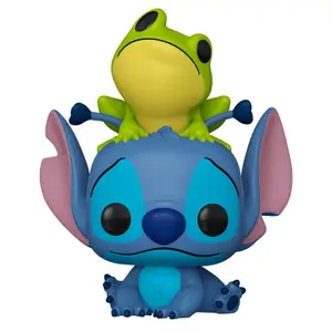 Figurine Funko POP Disney Lilo & Stitch - Stitch with Frog Exclusive image-0