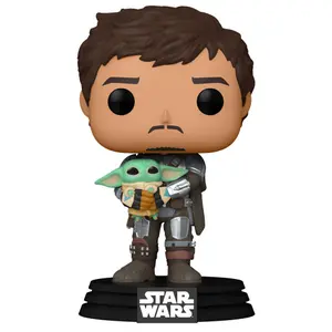 Φιγούρα Funko Pop Star Wars Mandalorian Mando Holding Child image-0