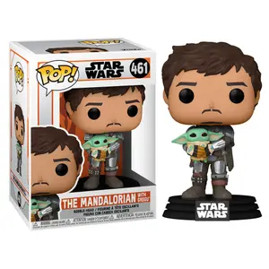 Φιγούρα Funko Pop Star Wars Mandalorian Mando Holding Child image-1