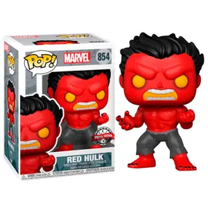 Figurine Funko POP Marvel Red Hulk Exclusive image-1