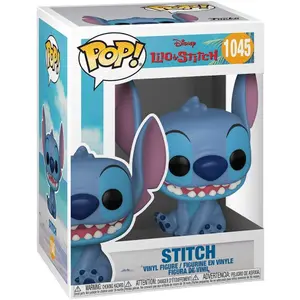 Beeldje Funko POP Lilo and Stitch Smiling Seated Stitch image-1