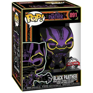 Φιγούρα Funko POP & T-shirt Marvel Wakanda Forever Black Panther Exclusive image-2