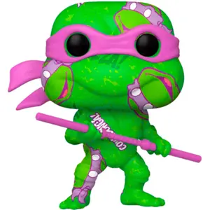 Figurine Funko POP Ninja Turtles Donatello Artist et Case Exclusive image-0