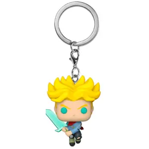 Porte-clé Funko Pocket Pop Dragon Ball Super Saiyan Trunks With Sword image-0